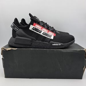 Adidas Originals NMD R1 V2 Over brand Black Red H02540 Youth 7